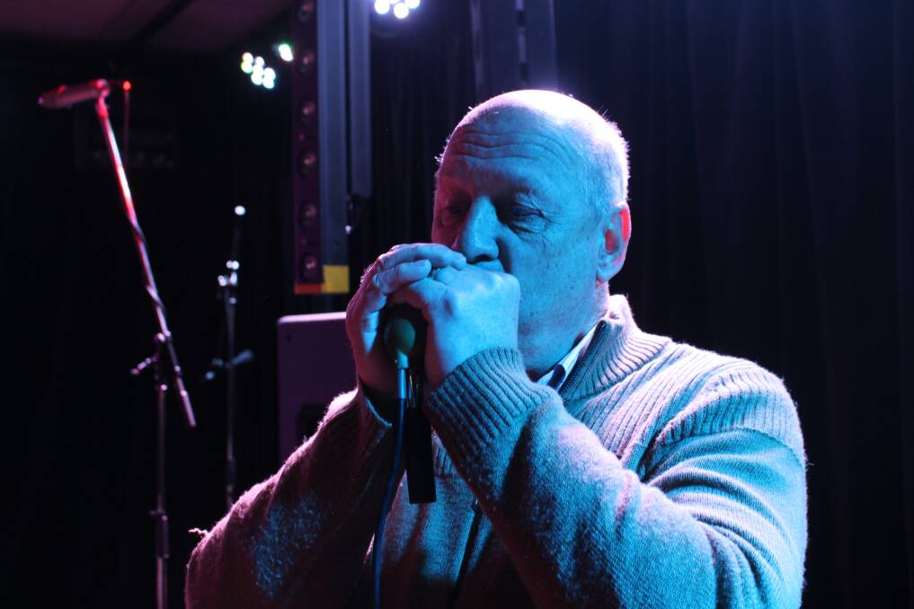 FEELING THE RHYTHM: Wayne Jenkins will often uses the harmonica as his instrument of choice. Picture: Annie Lewis 
