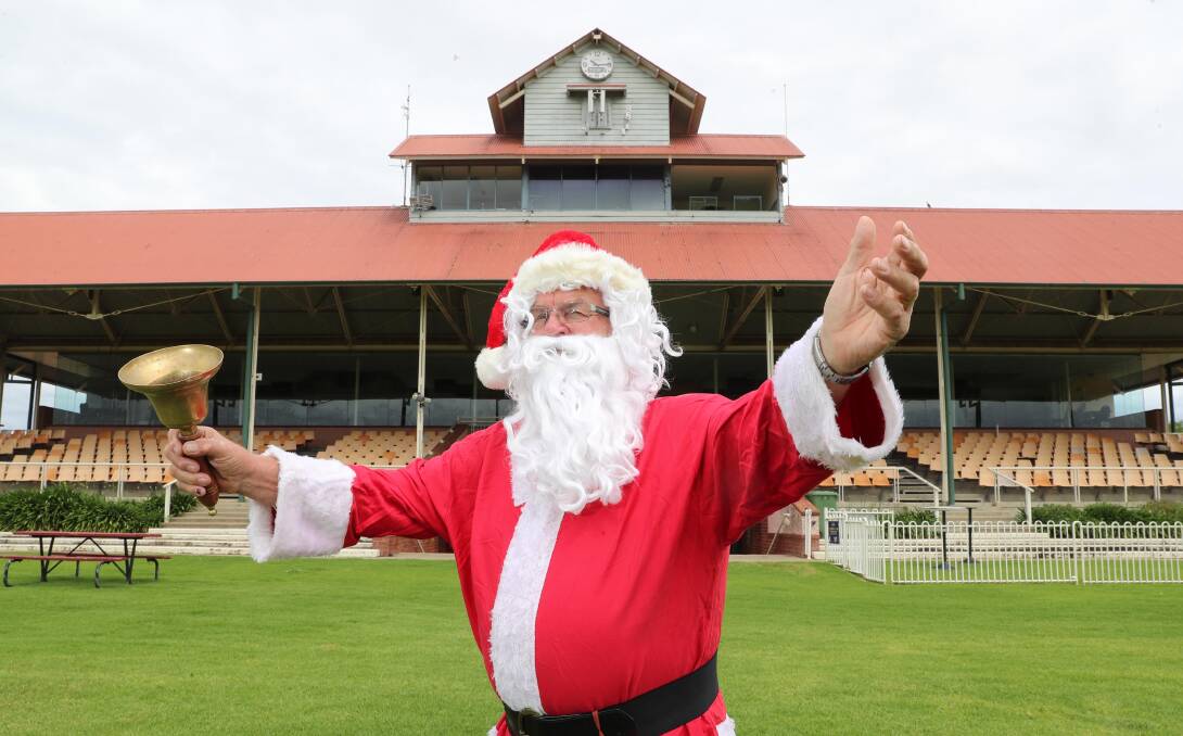 SANTA IS COMING TO TOWN: Rick Priest says children migh be shy at first but soon enough they want to chat to him. 