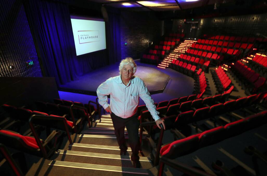 ON STAGE: John Jones said the theatre had been a vital part of the community since it opened in 1986. Picture: Les Smith 