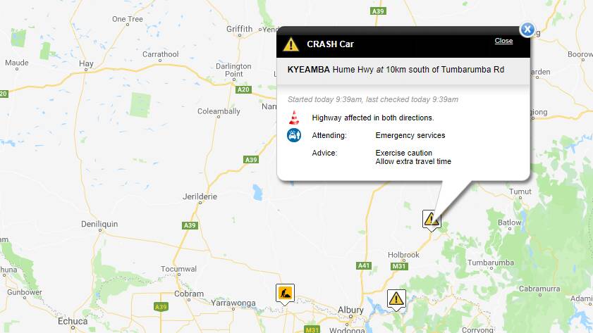 Hume Highway crash slows traffic in both directions
