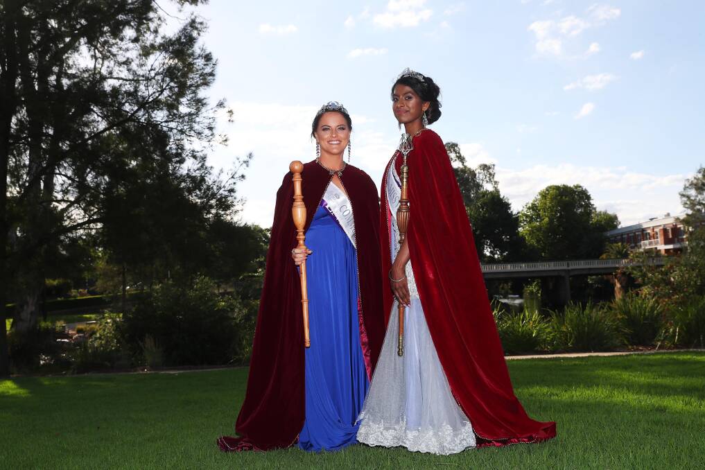 CROWNING GLORY: Presslea Cowan and Stina Constantine were named as the Community Princess and Miss Wagga 2019, respectively. Picture: Emma Hillier 