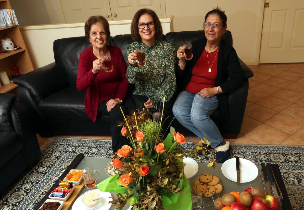 FAMILY AND FRIENDS: FerI Khazei is grateful to be close to her daughter Shohreh Torabi and family friend Maryam Yousfie. 
