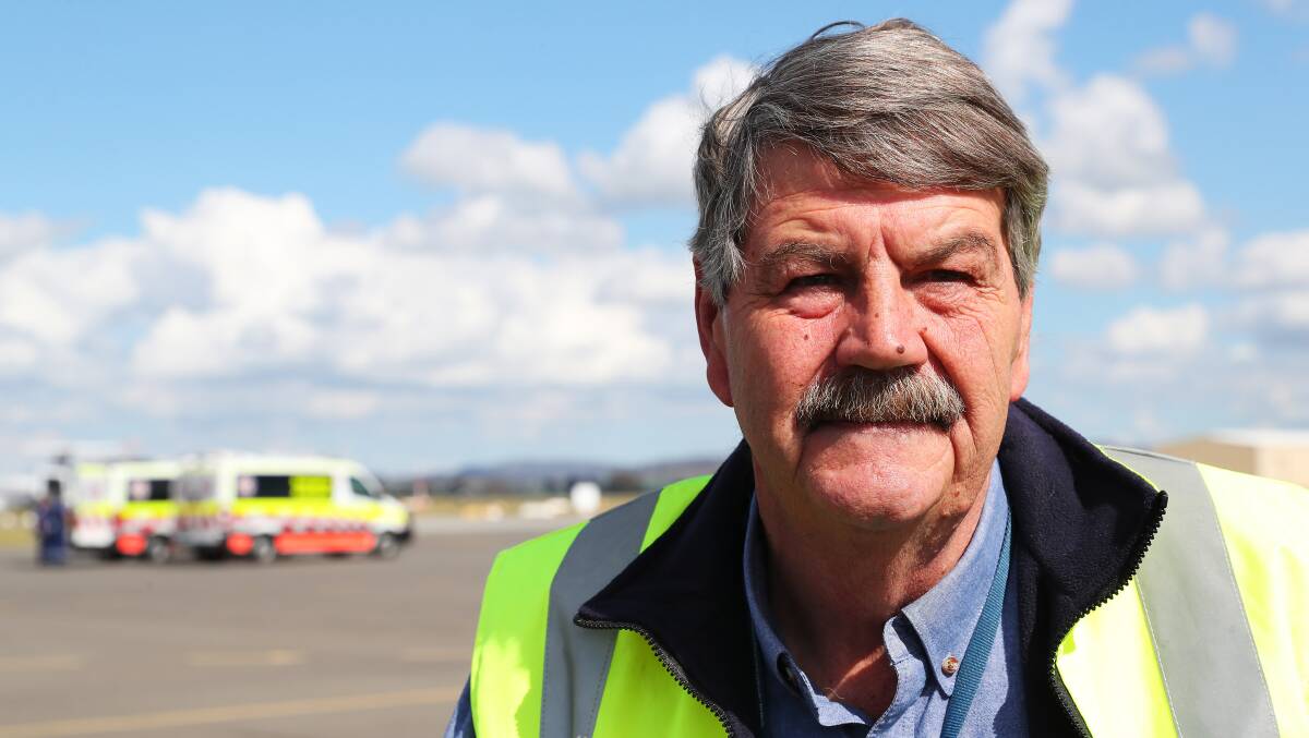 DRILL: Leon Burger says they need to be prepared for any event at Wagga Airport and encourages community members to volunteer. Picture: Emma Hillier 