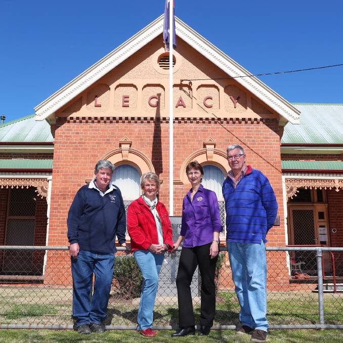 FOR A CAUSE: Dave Mundy, Judy Ferguson, Julie Webber and Fred Hazelwood. Picture: Emma Hillier