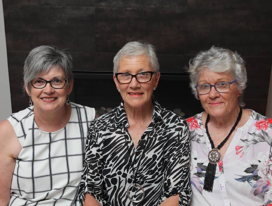 MEETING AMAZING WOMEN: Jill Tucker, Christine Heffernan and Elsie May Field. Picture: Les Smith 