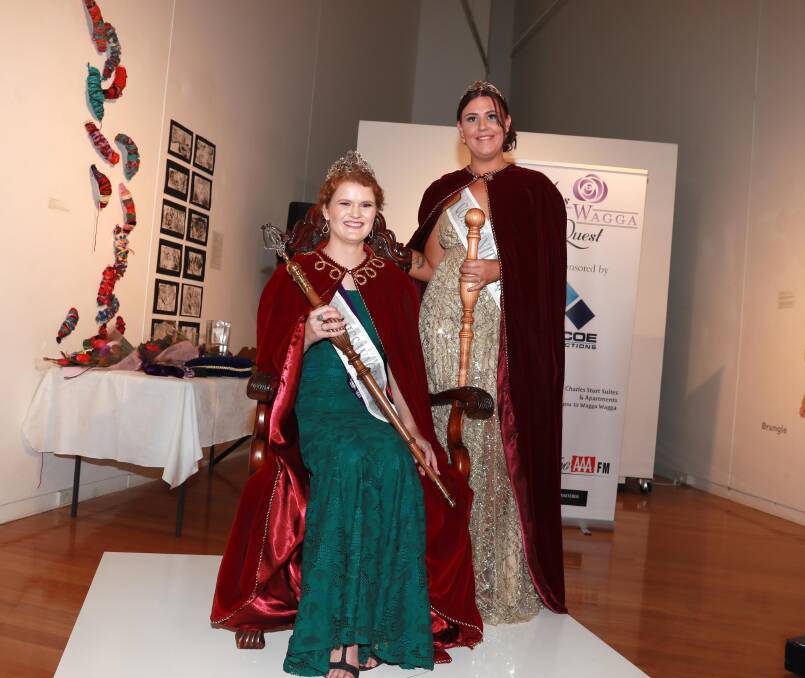 WINNERS CROWNED: Miss Wagga Hannah Smith and Community Princess Brittany Hackett. Picture: Les Smith 