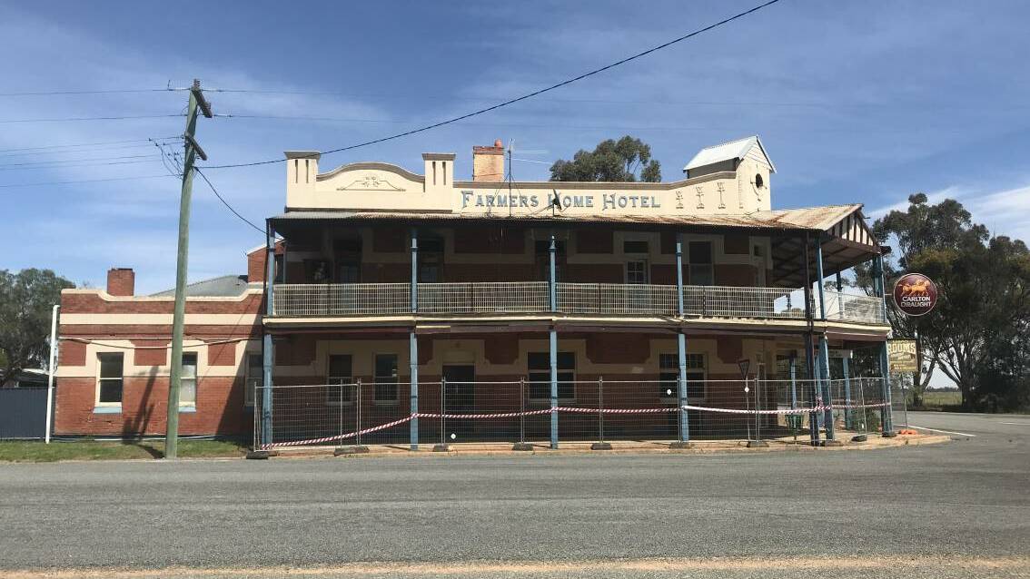 FLASHBACK: A shot of the Farmers Home Hotel in 2017 when it was slated for demolition due to structural damage and safety concerns. 