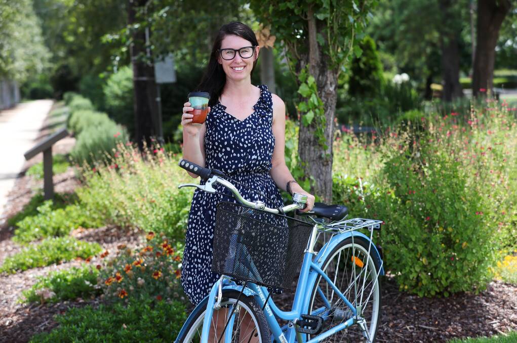 SMALL CHANGES: Sam Parsell is hoping to encourage Wagga to change their habits little by little in 2019 to become more sustainable. Picture: Emma Hillier 
