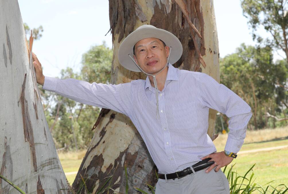 RIGHT AT HOME: John Xie has a Chinese background but considers Australia the perfect home for himself. Picture: Les Smith. 