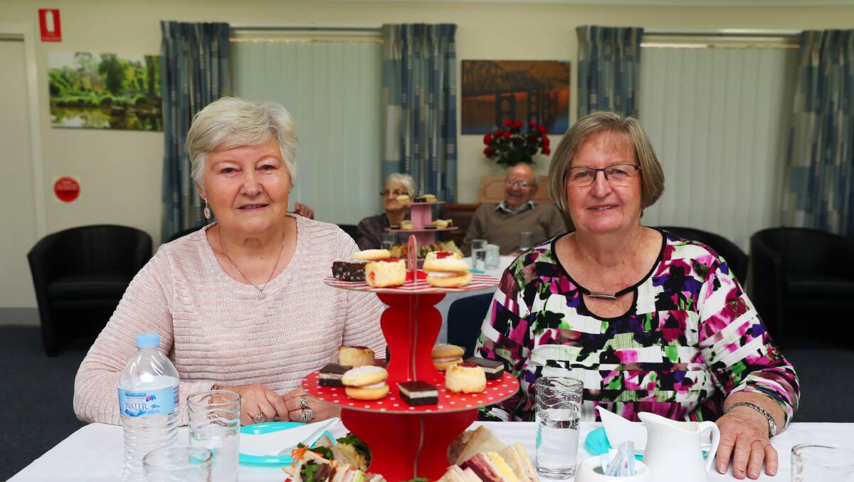 LENDING A HAND: Diane Anderson and Therese Noonan help out at the Memory Cafe. Picture: Emma Hillier 