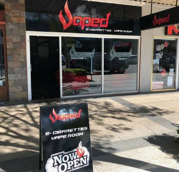VAPED: The Baylis Street shop opened in 2017 and almost sold out of stock in its first week. Picture: Supplied 