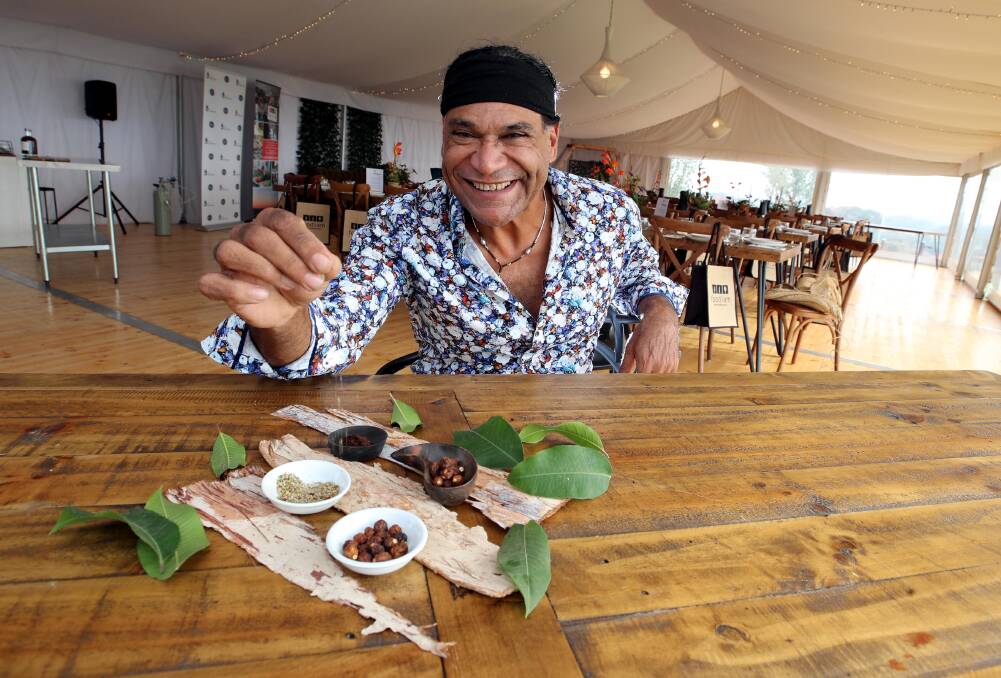 FLAVOUR: Celebrity chef Mark Olive, known as The Black Olive, hopes to see more people eating and trying Indigenous Australian cuisine. 