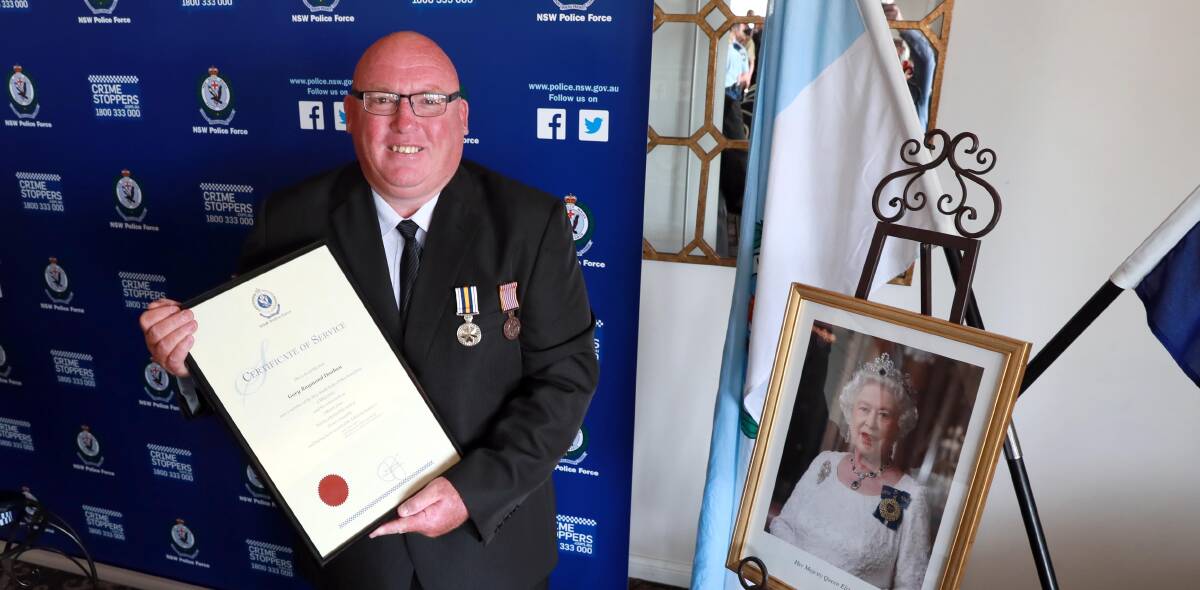 FEELING PROUD: Retired officer Gary Doohan says awards were not why he worked hard on the job, but it was incredible to be recognised. 