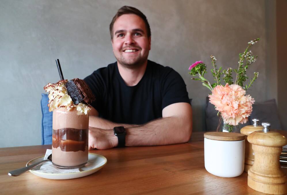 MILKSHAKE: Lincoln Woo said presentation is key to attracting customers. Picture: Emma Hillier 