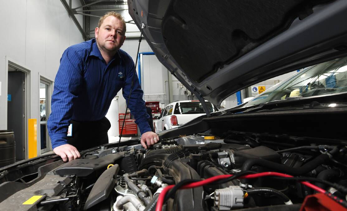 NRMA Wagga store manager Cory Selby says bad brakes were the second cause of mechanical malfunction crashes. 