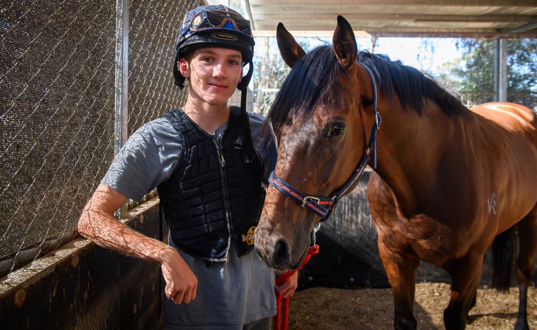 Josh Loy has been involved in horses for most of his life after joining the local pony club at a young age. Picture by Mark Jesser