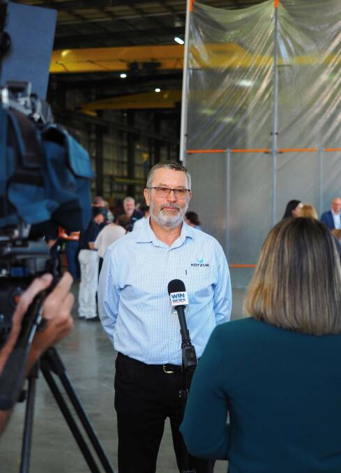 Kotzur managing director Andrew Kotzur at the opening of the Toowoomba factory on Friday, April 12. Picture supplied