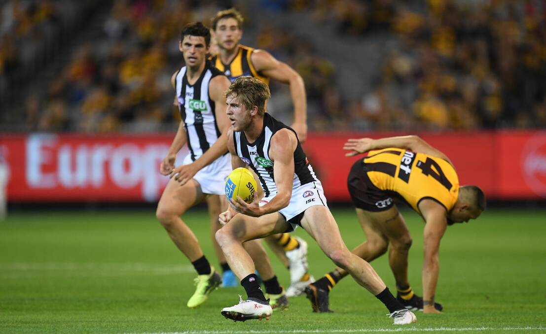 HUGE HONOUR: Henty's Sam Murray was the round three nominee for the AFL rising star. Picture: AAP