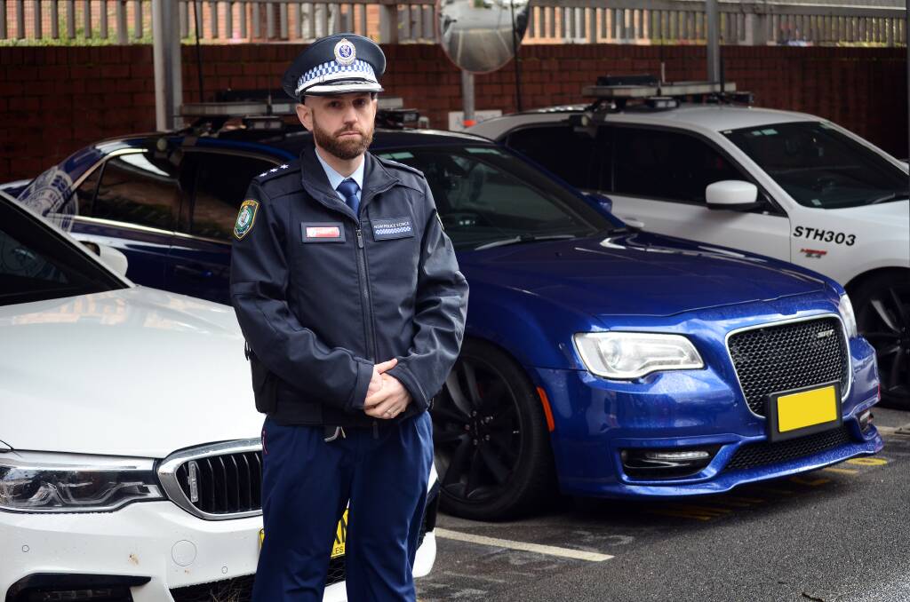 ON WATCH: Albury Inspector Scott Trewhella said police want to change driver attitudes and behaviours when it comes to speeding. Picture: JAMES WILTSHIRE