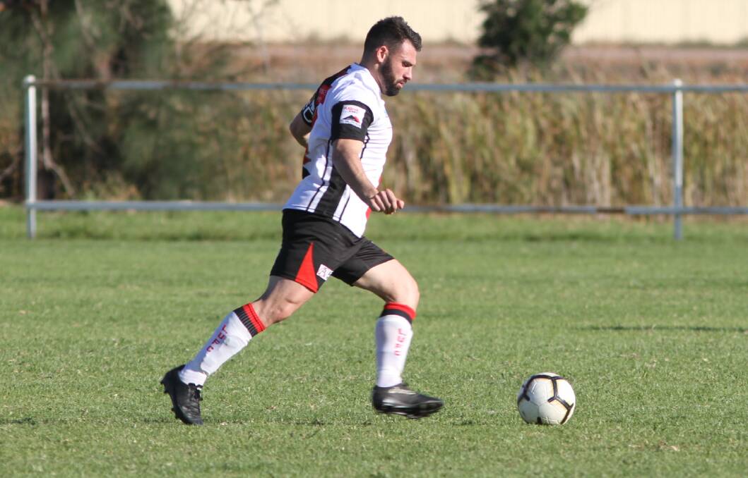 IN FORM: Leeton United captain Joey Fondacaro and his team have had a solid start to the season so far. Photo: Talia Pattison 