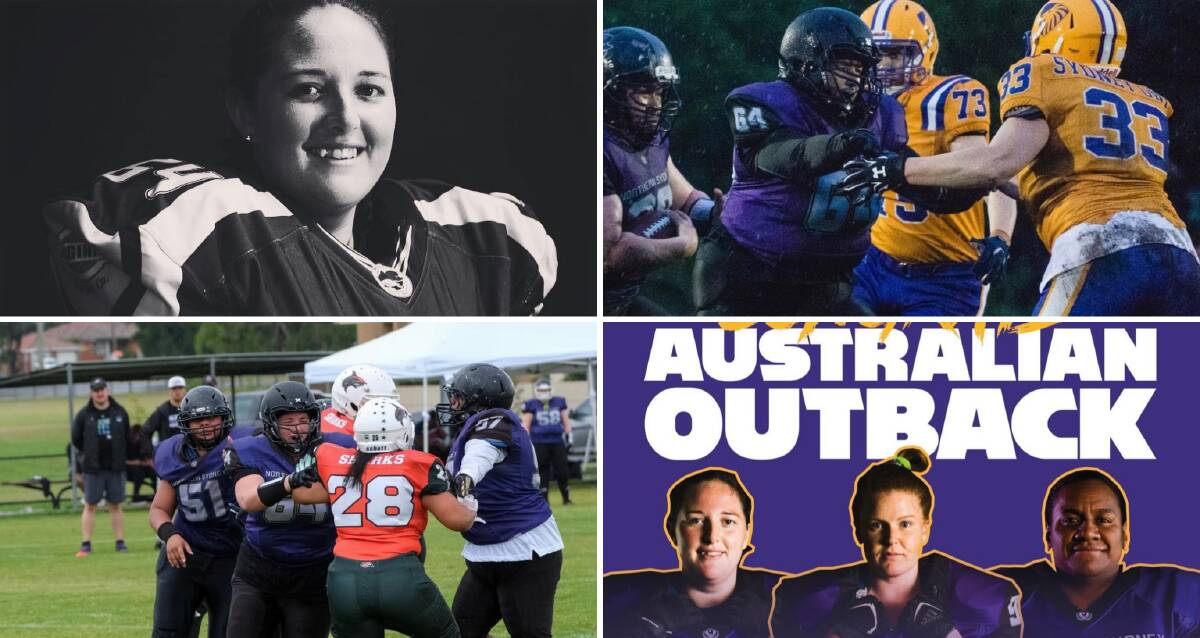 HUGE EFFORT: Leeton's Keira Boots has been selected to represent Australia in gridiron. Photos: Alfred Wong Photography 