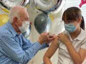 Dr Bob Byrne, who answered the call for retired doctors to assist in vaccine rollouts, has spent his 85th birthday putting jabs in arms.