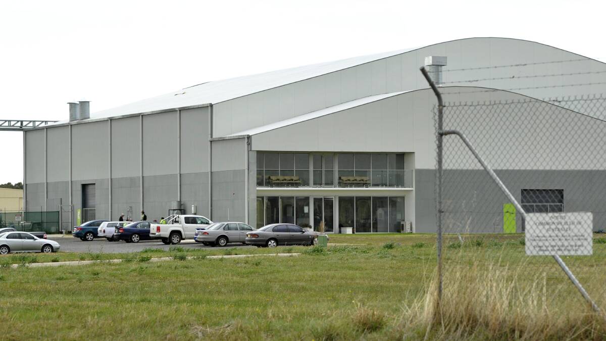 Douglas Aerospace hangar at Wagga Airport.