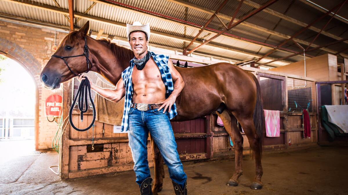 NO HORSING AROUND: Sydney Hotshots performer Paul Reynolds follows a 'strict routine' to keep in shape for his job.