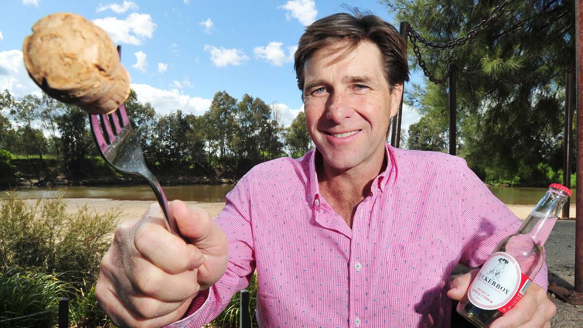 EAT UP, DRINK UP: Cork and Fork organiser Tim McMullen says tonight's food festival at Wagga beach is set to again be blessed with good weather. 