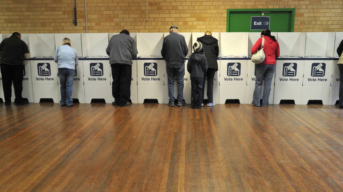 BALLOT BOX: Wagga residents are casting their vote at the previous local government election for Wagga City Council back in 2012. Picture: Les Smith