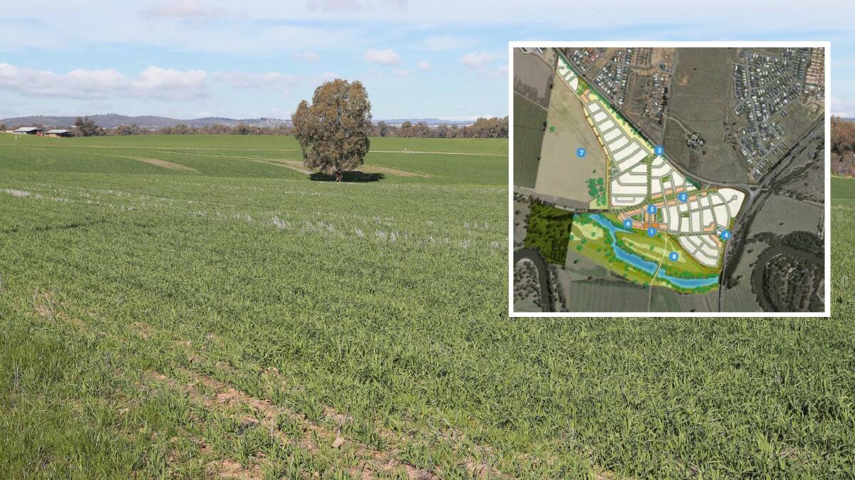 BOOMING: The land on Old Narrandera Road adjacent to Estella and Gobbagombalin could be rezoned to allow a new suburb for the city. Picture: Les Smith 