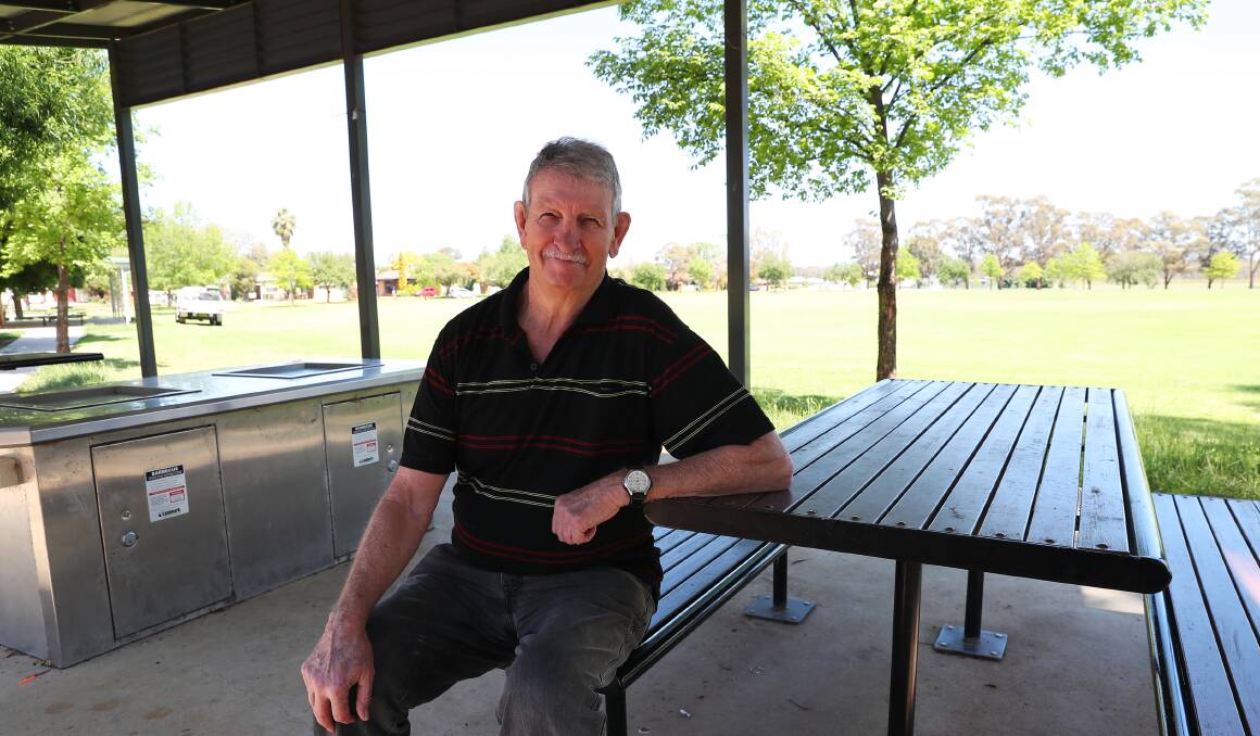 A LOT OF POTENTIAL: President of the Forest Hill Progress Association Kevin Kerr wants to see a vacant park transformed into a garden for the growing suburb. Picture: Emma Hillier