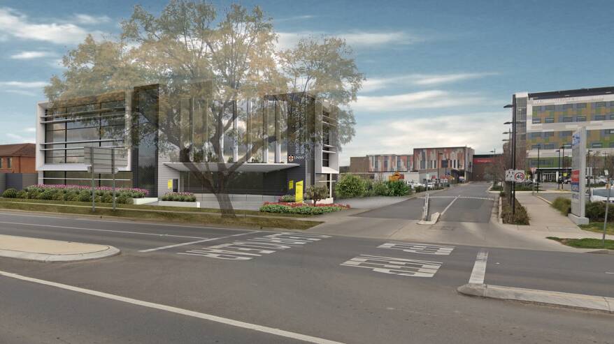 VISION: University of NSW's releases artist's impression of the proposed $19 million medical school to be constructed at the entrance of Wagga Base Hospital. Picture: Supplied