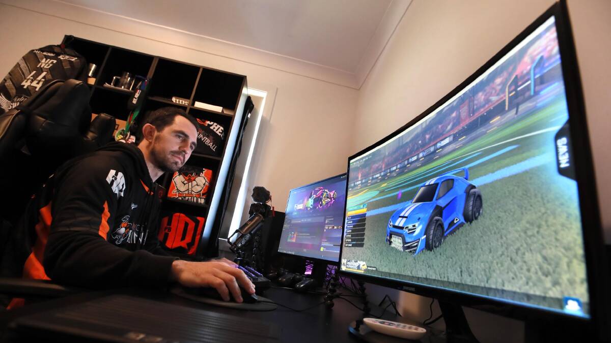GAME ON: Wagga resident Dwayne Nicholls plays video games socially, but believes a competitive e-sports tournament could become a well-supported event for the city. Picture: Les Smith 