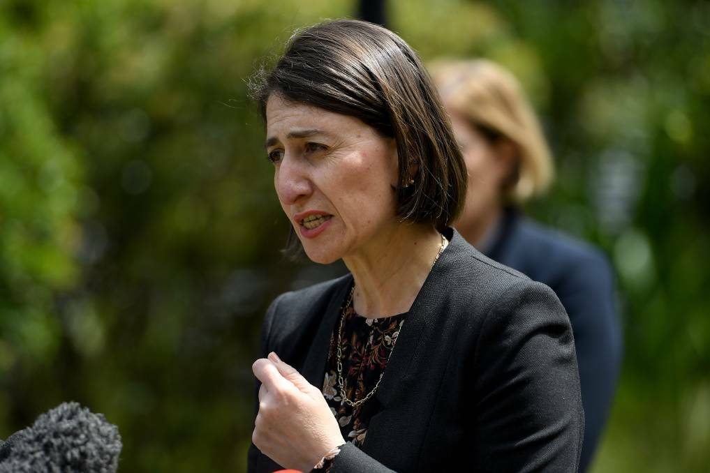 NSW Premier Gladys Berejiklian continues to take questions on her relationship with Daryl Maguire. Picture: AAP
