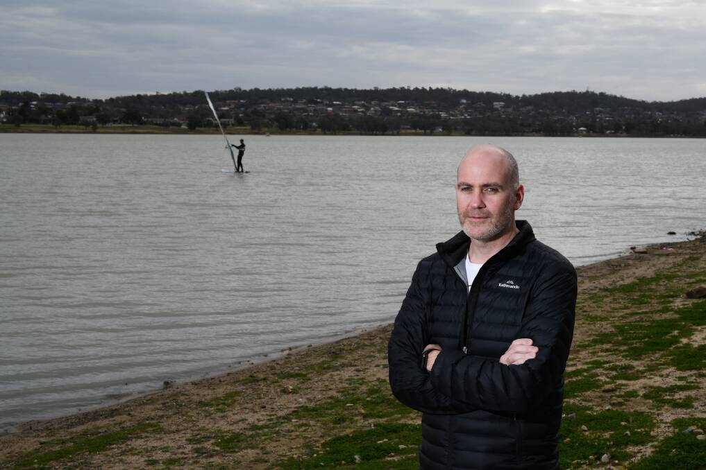 LOCAL FOCUS: Wagga City councillor Tim Koschel plans to declare a state of emergency for Lake Albert and the city's roads. 