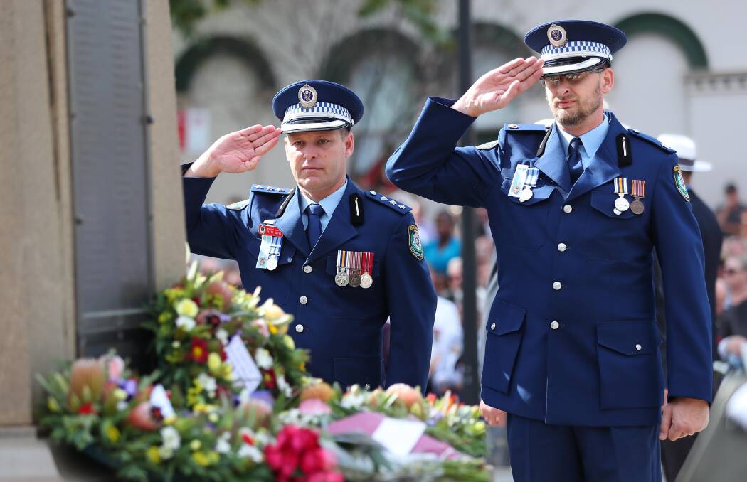 WE WILL REMEMBER: Anzac Day 2018 march in Wagga. Picture: Les Smith