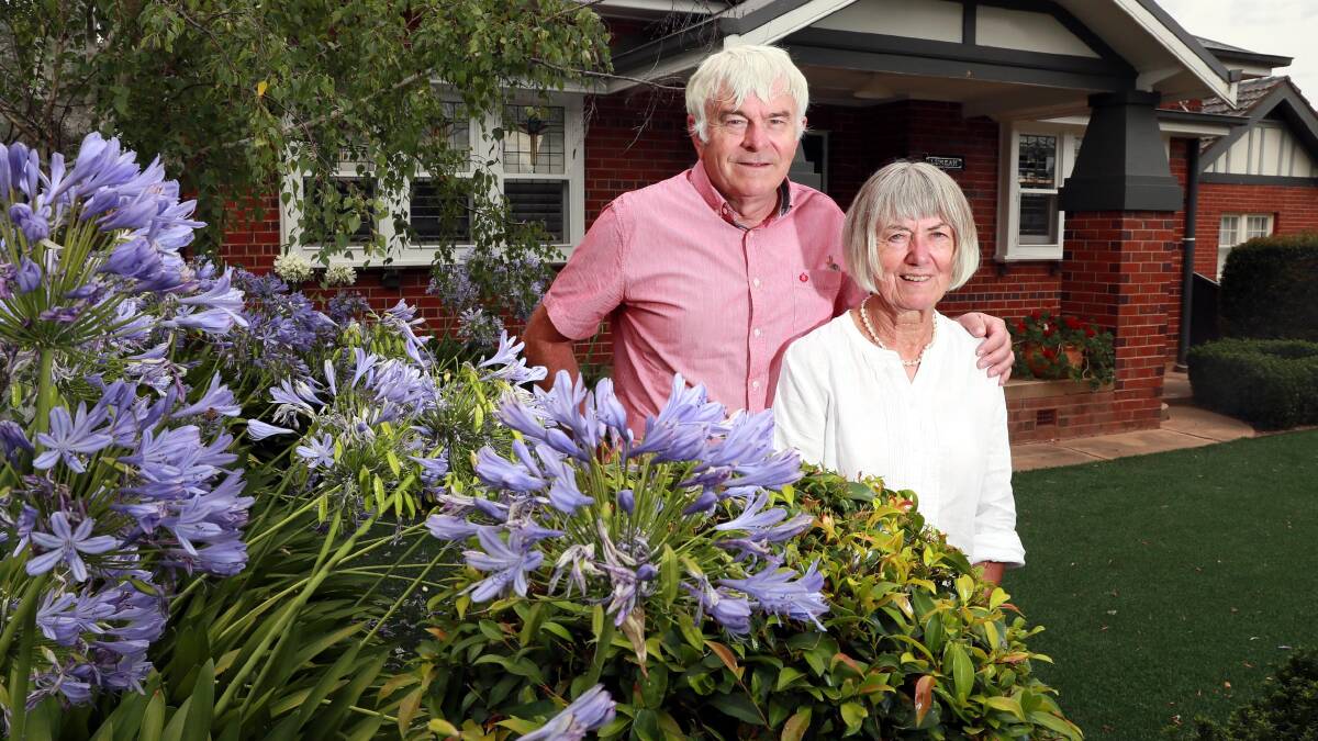 THANK YOU: Wagga geriatrician Paul Finucane, with wife Aileen, will be missed in the Murrumbidgee after setting up a number of health services. Picture: Les Smith