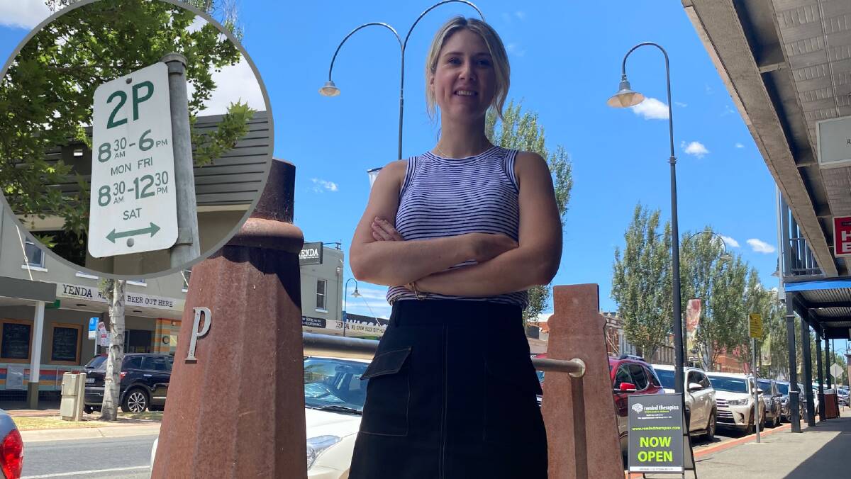 MOVE ALONG: Uneke Lounge owner Kate Powell stands outside on a busy Fitzmaurice Street where parking is limited for customers. Picture: Daina Oliver