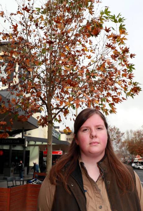 Clare Reeves hopes to raise awareness about the health impact caused by plane trees. Picture: Emma Hillier