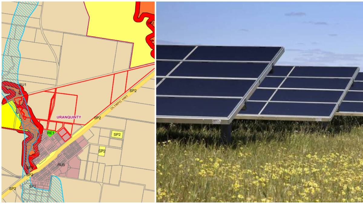 Uranquinty has been marked for a $18.9 million solar farm development. 