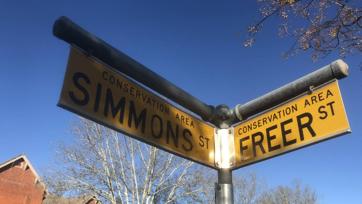 PROTECTED: Simmons and Freer streets in Central Wagga are listed under Wagga City Council's conservation area. Picture: Rex Martinich