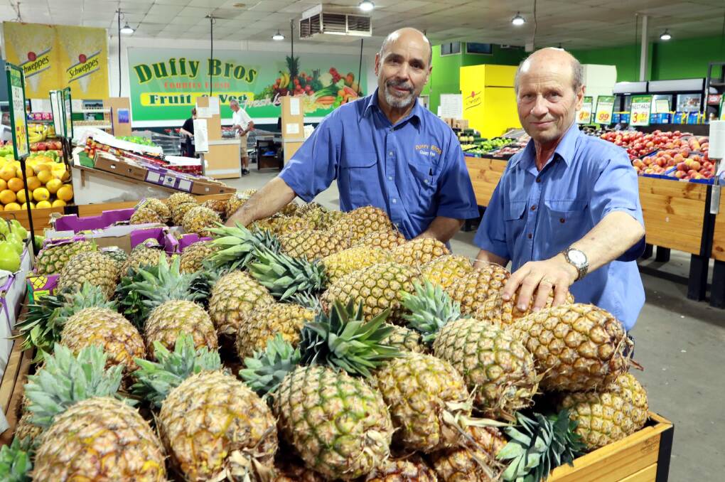 END OF AN ERA: Duffy Bros Fresh owners Tony and Frank Rositano will be retiring next week after 34 years. Picture: Les Smith
