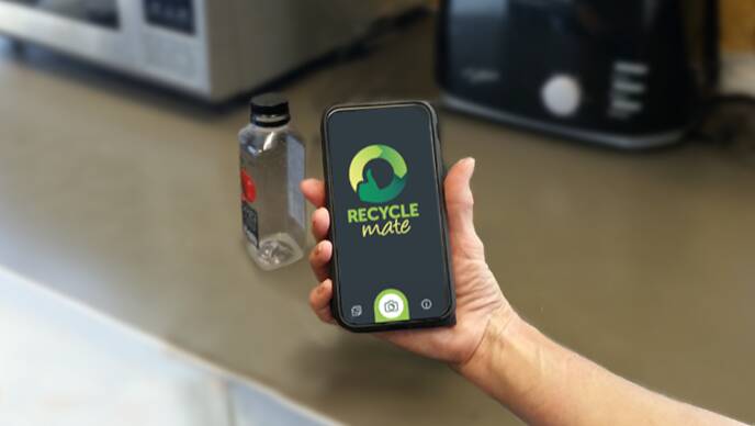 HANDY: A new app is helping people navigate the city's three-bin system. Picture: NSW EPA