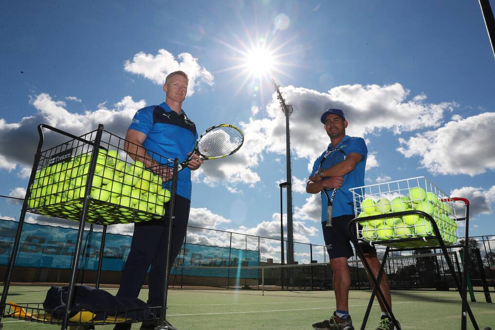 UPGRADE COMING: Southern Sports Academy chief executive Mark Calverley and head coach Tom Denahy excited to see the centre get a revamp in the years to come. Picture: Emma Hillier