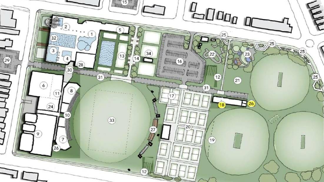 UPGRADE: Initial designs of the Bolton Park Precinct Master Plan that will see a multimillion-dollar upgrade of the sports hub. Picture: Supplied