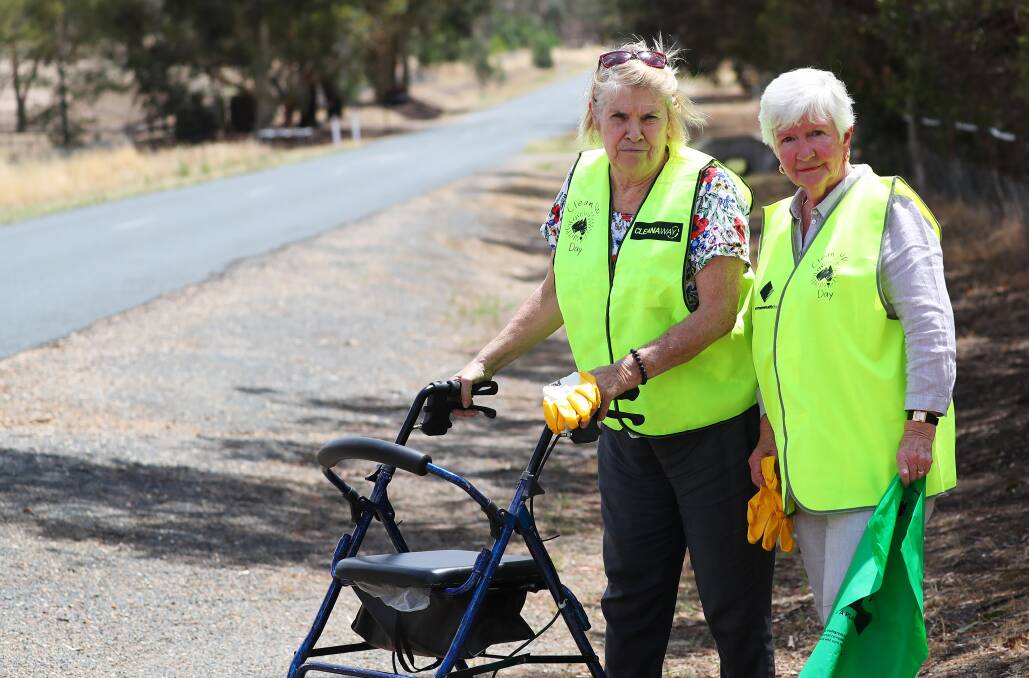 NEW RULES: Gelston Park residents Jenny Davis and Elizabeth Cooke frustrated at the new guidelines for Clean Up Australia Day. Picture: Emma Hillier