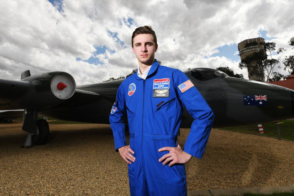 ONCE IN A LIFETIME: Wagga's Matthew Redway is back home with many Space Camp adventures to share. 