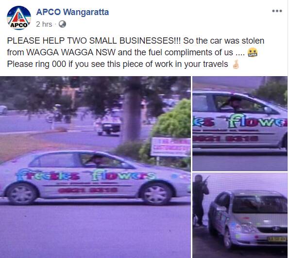 APCO Wangaratta raised the alarm about the petrol drive-off.
