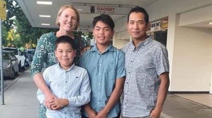 Joanna and Dupendra Gurung and their sons Dash, 10, and Daniel, 16.